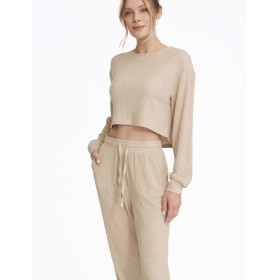 Комплект женский в рубчик Esotiq CLYTIA 40253 бежевый, Цвет: бежевый, Размеры: L