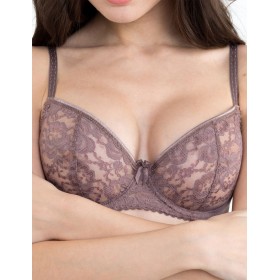 Кружевной мягкий бюстгальтер балконет Lina A 3069 перец, Цвет: перец, Размеры: 70D