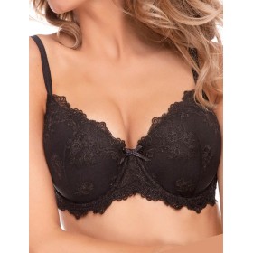 Бюстгальтер плотная чашка Sielei GLAM 1942 nero, Цвет: nero (черный), Размеры: 100B