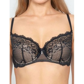 Бюстгальтер полупоролон Coquette Revue PANDORA 85121-18, Цвет: черный, Размеры: 80D