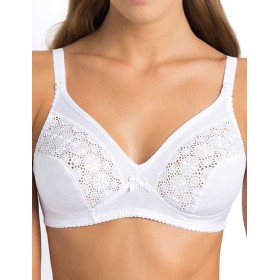 Хлопковый бюстгальтер без косточек Sielei CLASSICI FALCK 93 bianco, Цвет: bianco (белый), Размеры: 80B