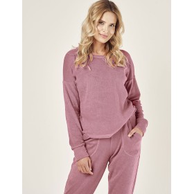 Махровый домашний костюм Taro DAVINA 3026-01, Цвет: розовый, Размеры: S