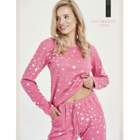 Утепленная пижама с брюками Taro ERYKA 3029-01, Цвет: розовый, Размеры: S