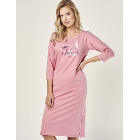 Хлопковая сорочка Taro OLYMPIA 2996-02, Цвет: розовый, Размеры: S