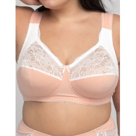 Бюстгальтер из хлопка Valmira 1101/С-1102/C нектар персика в крапинку, Цвет: нектар персика в кра, Размеры: 80E