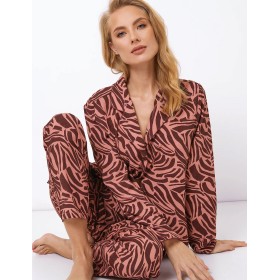 Пижама с брюками из вискозы Aruelle ROSABEL, Цвет: коричневая роза, Размеры: XS