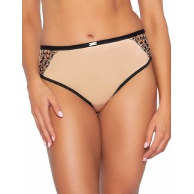 Трусы слипы Ava RETRO 2060 figi Beige, Цвет: чёрно-бежевый, Размеры: L