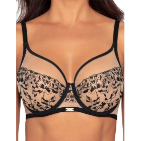 Бюстгальтер мягкий Ava RETRO 2061 M Beige, Цвет: чёрно-бежевый, Размеры: 75C