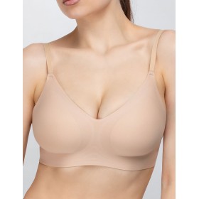Мягкий бесшовный бюстгальтер Opium B-36 бежевый, Цвет: бежевый, Размеры: XL