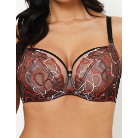 Бюстгальтер мягкий Subtille AMANDA soft черный с красным, Цвет: черный+красный, Размеры: 70L