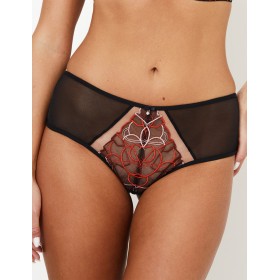 Трусики бразилиана Subtille AMANDA brazilian черный с красным, Цвет: черный+красный, Размеры: S