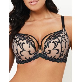 Бюстгальтер полумягкий Subtille VENERA semi-soft, Цвет: черный+бежевый, Размеры: 100E