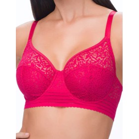 Мягкий бюстгальтер с широким поясом VOVA PAOLA V48411 азалия, Цвет: азалия, Размеры: 75F