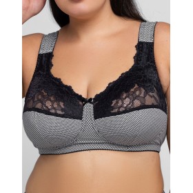 Хлопковый бюстгальтер Valmira 1101/G-1102/G гусиные лапки, Цвет: гусиные лапки, Размеры: 80G