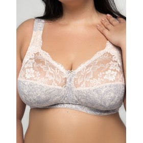 Хлопковый бюстгальтер Valmira 1101/G-1102/G синий меланж, Цвет: синий меланж, Размеры: 90F