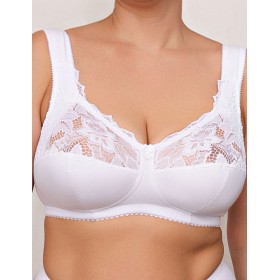 Хлопковый бюстгальтер без косточек Valmira 1101-1102 белый, Цвет: белый, Размеры: 80E