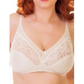 Хлопковый бескаркасный бюстгальтер Valmira 1141/C жасмин в крапинку, Цвет: жасмин в крапинку, Размеры: 90C