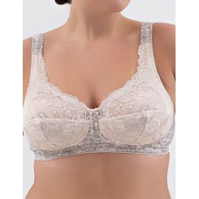 Бюстгальтер хлопковый без косточек Valmira 1206/G пион меланж, Цвет: пион меланж, Размеры: 85C