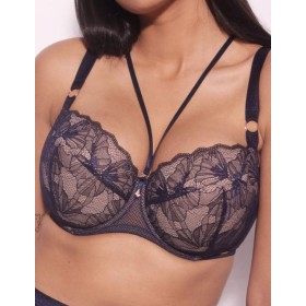 Бюстгальтер с поролоном Alles VOLARE U/W темно-синий, Цвет: темно-синий, Размеры: 70D