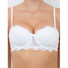 Бюстгальтер анжелика пуш-ап Lormar DELUXE bianco, Цвет: bianco (белый), Размеры: 70B