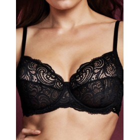 Кружевной бюстгальтер Lormar FRIZZANTE SFODERATO nero, Цвет: nero (черный), Размеры: 70C