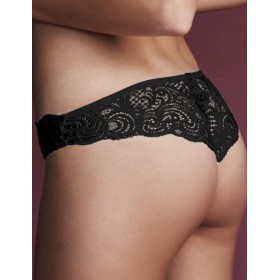 Кружевные бразилиана Lormar FRIZZANTE brasiliana nero, Цвет: nero (черный), Размеры: S