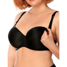 Бюстгальтер для кормления Nipplex ANNA U MAMA черный, Цвет: черный, Размеры: 70F