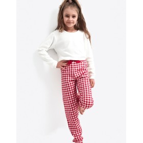 Хлопковая пижама для девочек Sensis PERFECT KIDS, Цвет: белый, Размеры: 122-128
