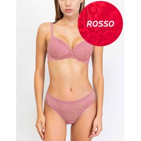 Комплект Sielei ALLURE 2688+2677 балконет бразилиана rosso, Цвет: rosso (красный), Размеры: 75B