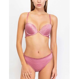 Комплект Sielei HEART GLOSS 7414+7417 пуш-ап бразилиана malva, Цвет: malva (лиловый), Размеры: 75B