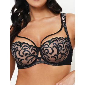 Бюстгальтер на большую грудь Subtille VENERA soft full cup, Цвет: черный+бежевый, Размеры: 65K