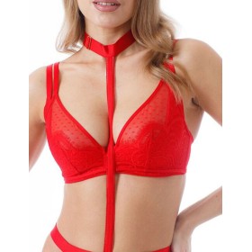 Чокер Coquette Revue DOTS 31114-28, Цвет: красный, Размеры: UN