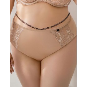 Высокие трусы слипы Kris Line CAMA high waist, Цвет: бежевый, Размеры: M