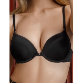 Бюстгальтер с пуш-ап гелем Mioocchi CRYSTALL 7735 nero, Цвет: nero (черный), Размеры: 75A