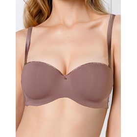 Бюстгальтер анжелика пуш-ап Mioocchi CRYSTALL 7739 stone, Цвет: stone (кофейный), Размеры: 70D