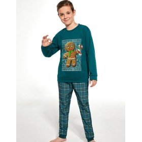 Пижама для мальчиков со штанами Cornette 593/966 COOKIE 4, Цвет: зеленый, Размеры: 122-128