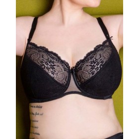 Бюстгальтер полумягкий Honey H04-14-L черный, Цвет: черный, Размеры: 70F