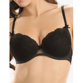 Бюстгальтер балконет пуш-ап Honey H06-14-L черный, Цвет: черный, Размеры: 80D