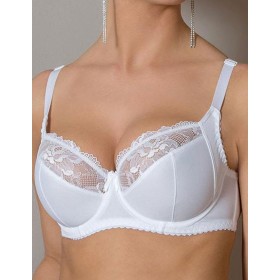 Бюстгальтер мягкий с подкроем Lina A 6021 белый, Цвет: белый, Размеры: 75D