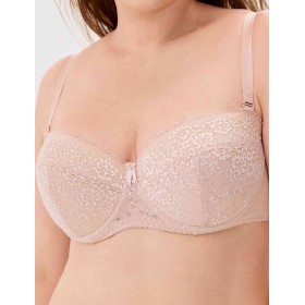 Бюстгальтер балконет анжелика Lina A 6035 серебристый пион, Цвет: серебристый пион, Размеры: 75G