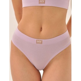 Хлопковые трусы слипы MY DS100 черничный йогурт, Цвет: сиреневый, Размеры: S