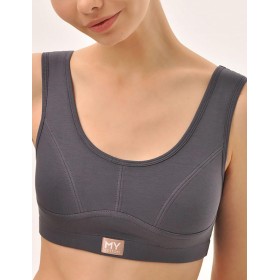 Поддерживающий топ MY DT202 пепел, Цвет: серый, Размеры: S