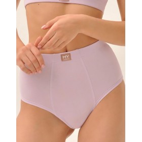 Высокие трусы слипы MY DS103 черничный йогурт, Цвет: сиреневый, Размеры: S