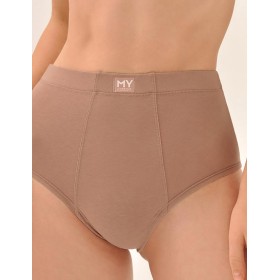 Высокие трусы слипы MY DS103 капучино, Цвет: коричневый, Размеры: S