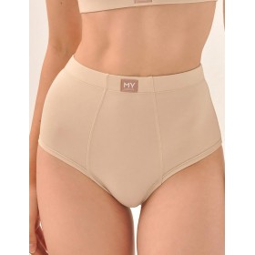 Высокие трусы слипы MY DS103 крем, Цвет: телесный, Размеры: S