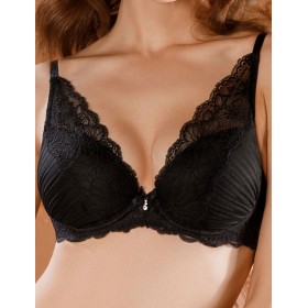 Бюстгальтер с формованной чашкой Mioocchi GISELLE 8141 nero, Цвет: nero (черный), Размеры: 75B