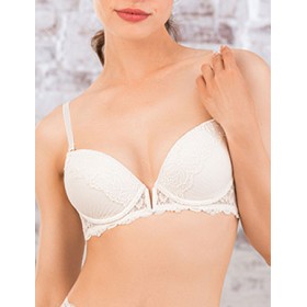 Бюстгальтер балконет планж Mioocchi GISELLE 8142 crema, Цвет: crema (молочный), Размеры: 70D