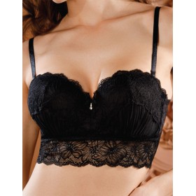 Бюстье анжелика с пуш-ап Mioocchi GISELLE 8143 nero, Цвет: nero (черный), Размеры: 70B