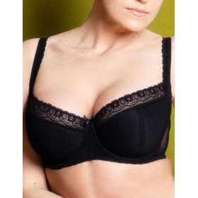 Бюстгальтер балконет Sermija 123-09-L чёрный, Цвет: чёрный, Размеры: 75G