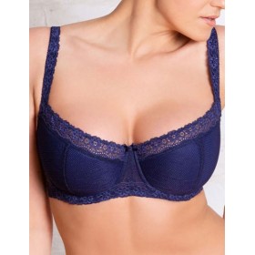 Бюстгальтер балконет Sermija 123-09-L синий сапфир, Цвет: синий сапфир, Размеры: 70C